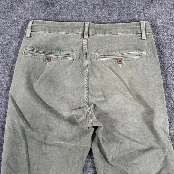 AMO‎ Pants Womens 28 (Fits 30x25) Green Easy Trouser Surplus USA Made Stretch - Picture 4 of 15